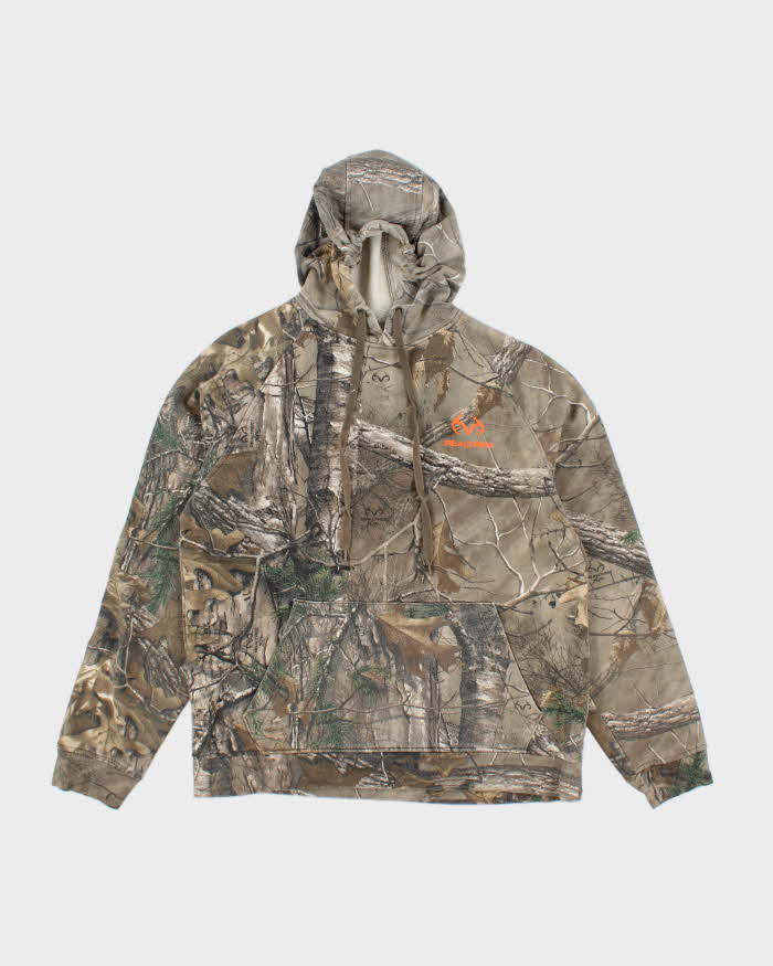 Vintage Y2K Real Tree Camouflage Hoodie - M