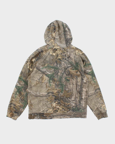 Vintage Y2K Real Tree Camouflage Hoodie - M
