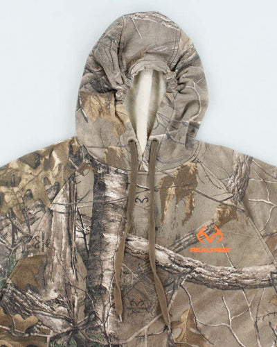 Vintage Y2K Real Tree Camouflage Hoodie - M