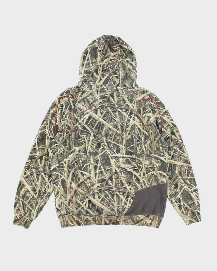 Vintage Y2K Cabela's Camouflage Embroidered Hoodie - M