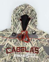 Vintage Y2K Cabela's Camouflage Embroidered Hoodie - M