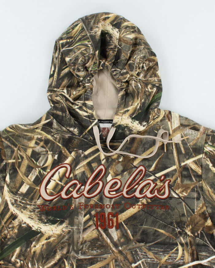 Vintage 2000's Cabelas Embroidered Oversized Hoodie - M