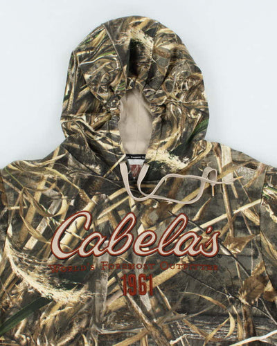 Vintage 2000's Cabelas Embroidered Oversized Hoodie - M