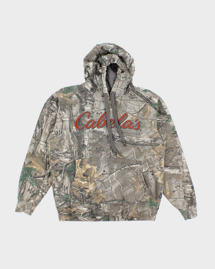 Vintage 2000's Cabela's Embroidered Camouflage Hoodie - M