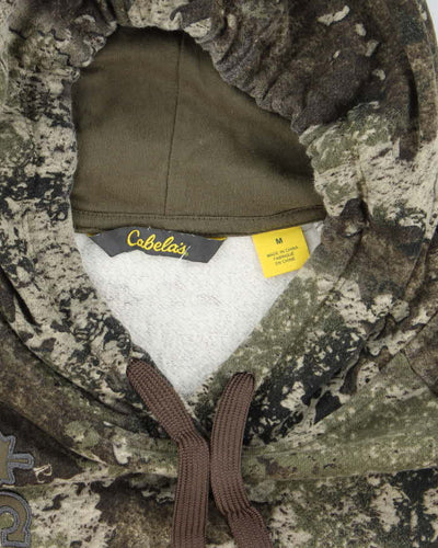 Vintage Y2K Cabela's Embroidered Digital Camo Hoodie - M