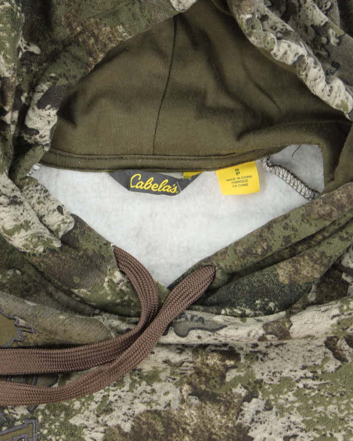 Vintage Y2K Cabela's Embroidered Digital Camo Hoodie - M