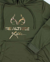 Vintage Y2K Real Tree Embroidered Camo Logo Hoodie - XL