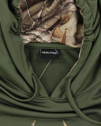 Vintage Y2K Real Tree Embroidered Camo Logo Hoodie - XL