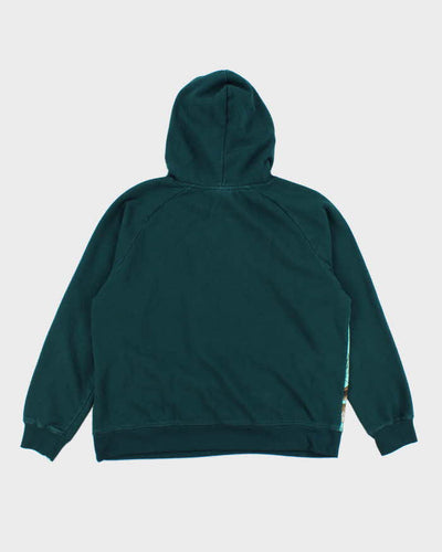 Vintage Y2K Real Tree Embroidered Blue Camo Logo Hoodie - M