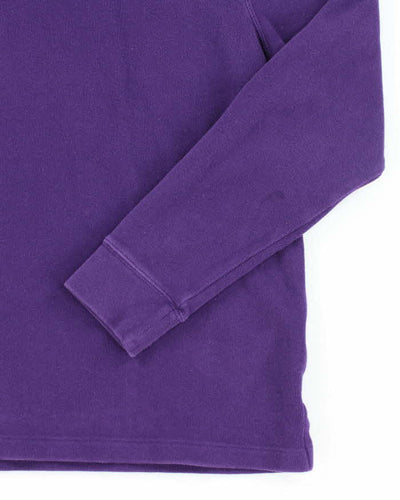 Vintage Ralph Lauren Purple Quarter-Zip Jumper - L