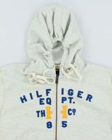 Vintage 2000's Tommy Hilfiger Spell Out Zip Up Hoodie - L
