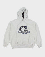 Vintage 90's Hoyas Tartan Print Oversized Hoodie - L