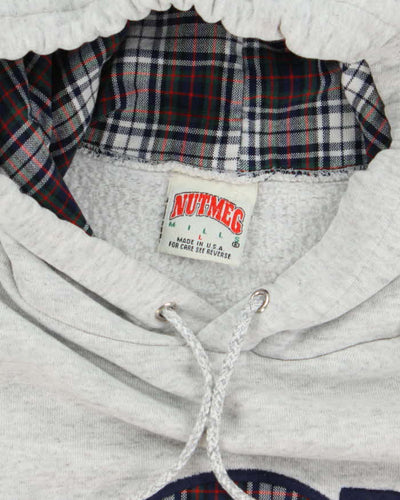 Vintage 90's Hoyas Tartan Print Oversized Hoodie - L