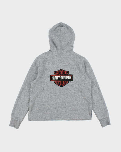 Vintage Y2K Harley Davidson Lightweight Graphic Print Hoodie - L