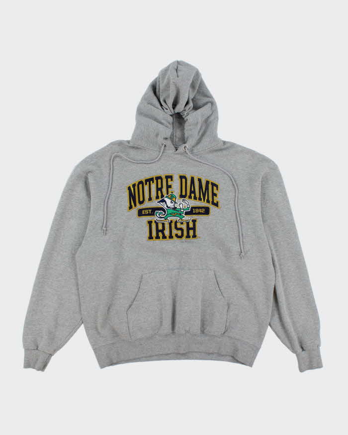 Vintage 2000's Champion Fighting Irish Embroidered Hoodie - L
