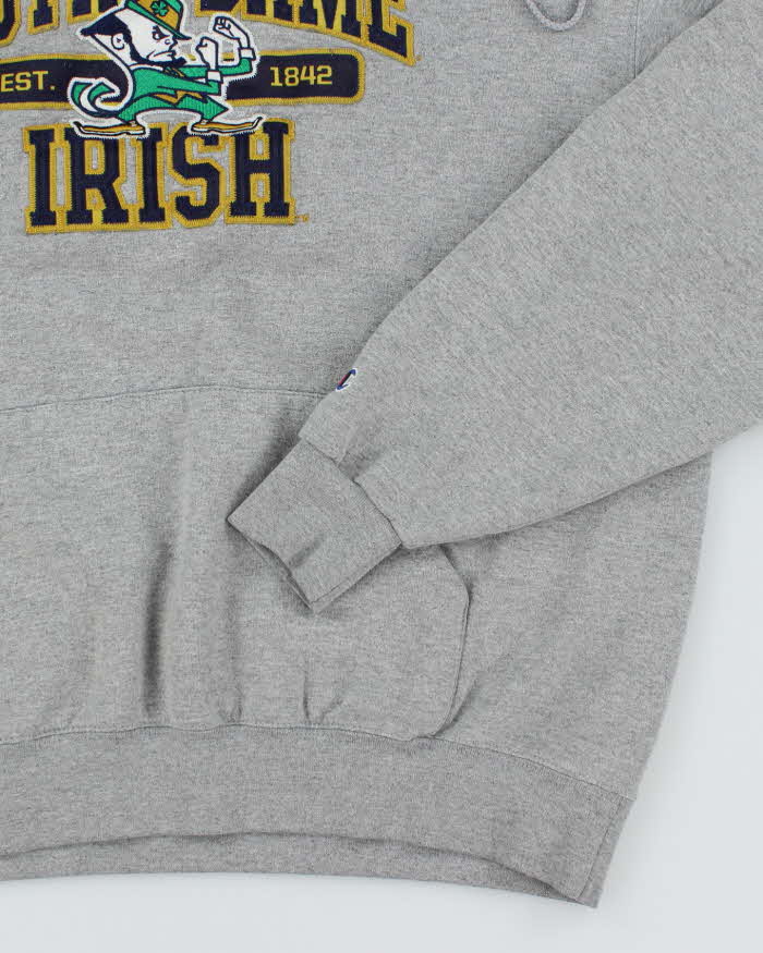 Vintage 2000's Champion Fighting Irish Embroidered Hoodie - L