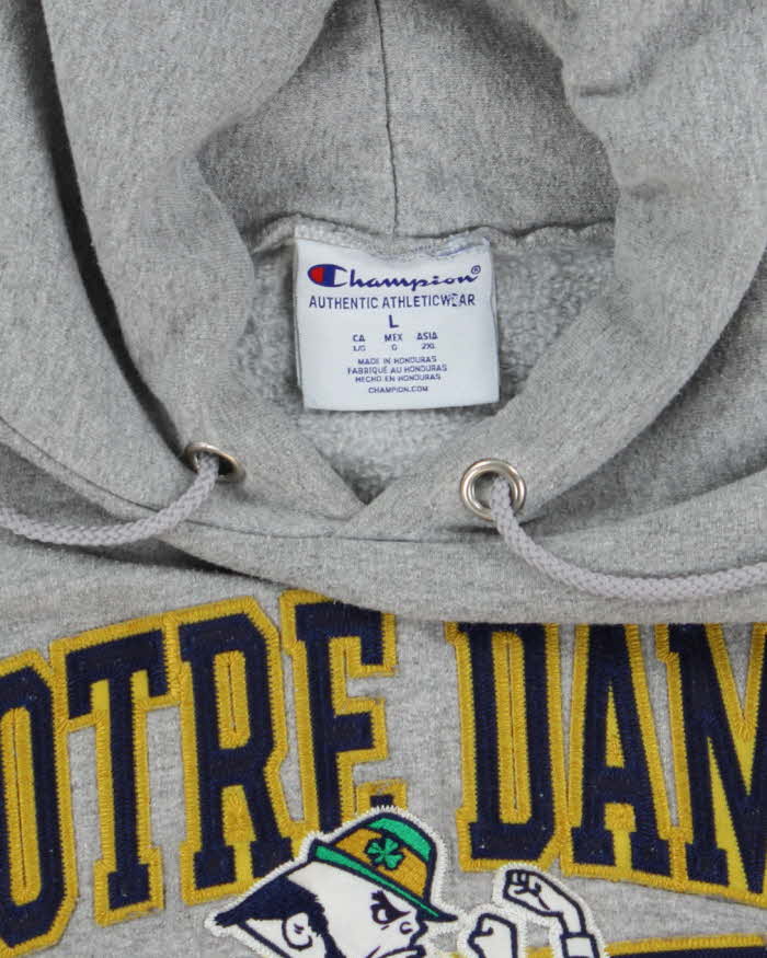 Vintage 2000's Champion Fighting Irish Embroidered Hoodie - L