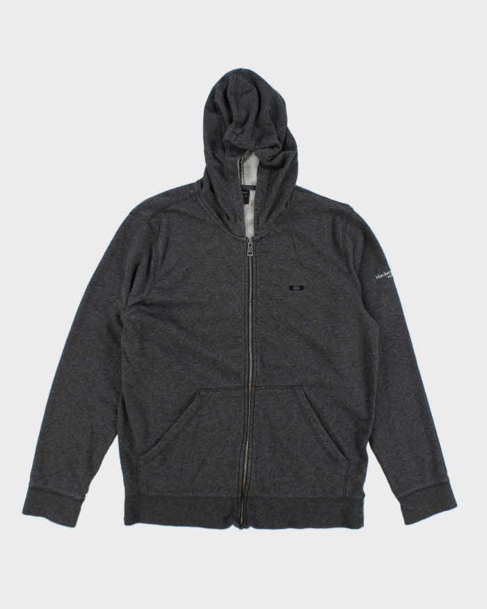 Vintage Y2K Oakley Small Logo Zip Up Hoodie - M