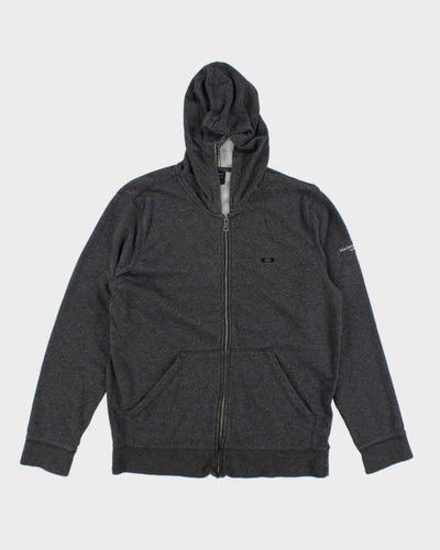 Vintage Y2K Oakley Small Logo Zip Up Hoodie - M