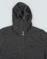 Vintage Y2K Oakley Small Logo Zip Up Hoodie - M