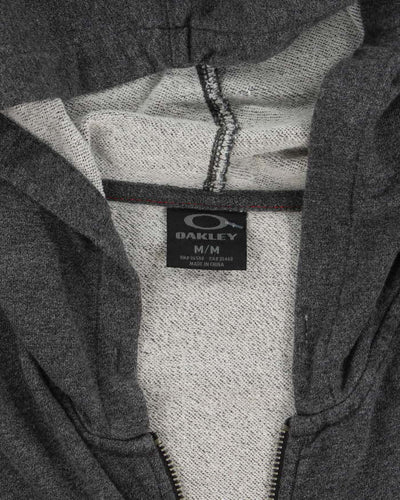 Vintage Y2K Oakley Small Logo Zip Up Hoodie - M