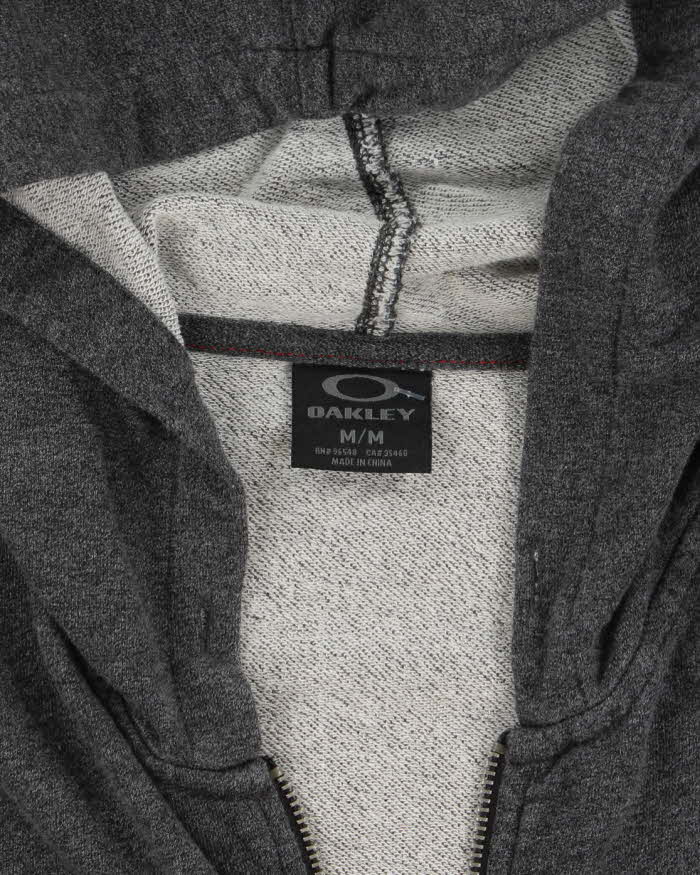 Vintage Y2K Oakley Small Logo Zip Up Hoodie - M