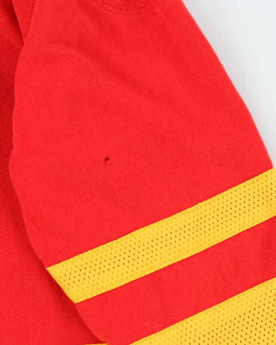 Vintage 2000's CCM Calgary Flames Jersey Style Hoodie - M