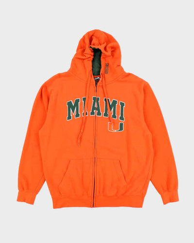 Vintage 2000's Miami Spell Out Zip Up Hoodie - L