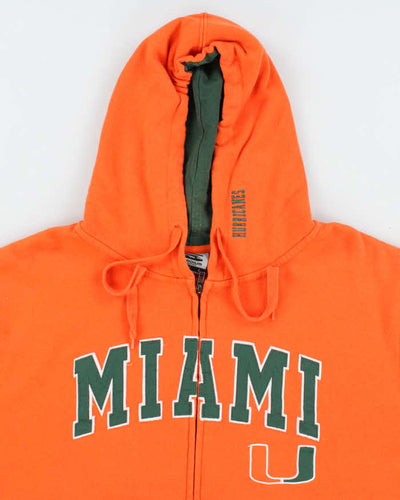Vintage 2000's Miami Spell Out Zip Up Hoodie - L