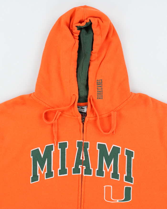 Vintage 2000's Miami Spell Out Zip Up Hoodie - L
