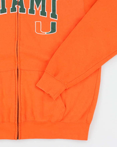 Vintage 2000's Miami Spell Out Zip Up Hoodie - L