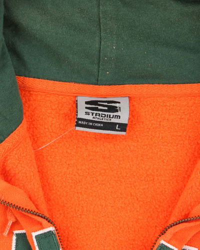 Vintage 2000's Miami Spell Out Zip Up Hoodie - L