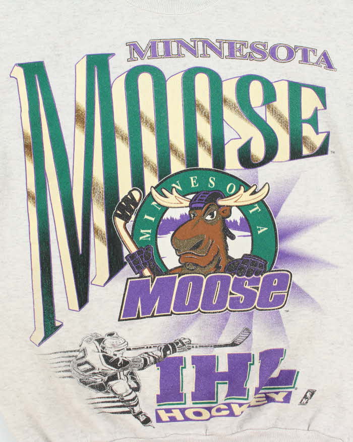 Vintage 90's Minnesota Moose's IHL Sweatshirt - M