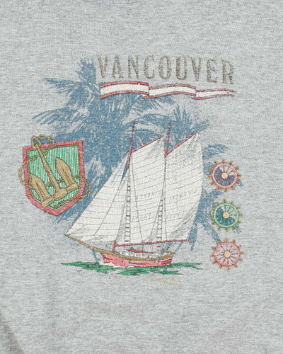Vintage 90's Vancouver Sail Boat Graphic Sweatshirt - L