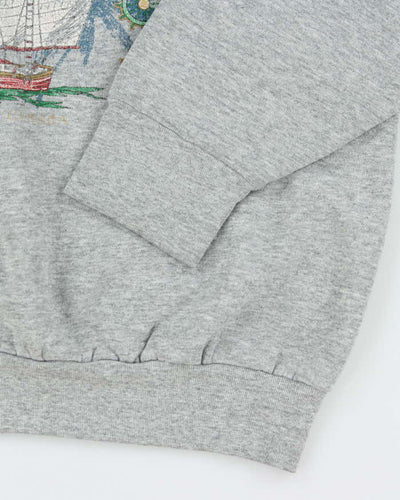 Vintage 90's Vancouver Sail Boat Graphic Sweatshirt - L