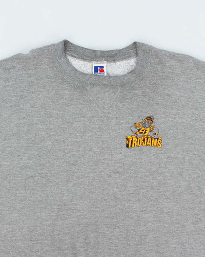 Vintage 2000's Russell Athletic Trojan's Small Graphic Sweatshirt - L
