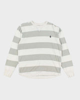 Vintage 2000's Volcom Striped Waffle Sweatshirt - M