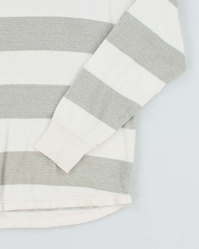 Vintage 2000's Volcom Striped Waffle Sweatshirt - M