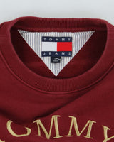 Vintage 90's Tommy Hilfiger Embroidered Sweatshirt - S