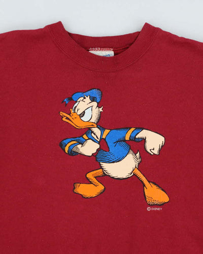 Vintage 90's Disney Donal Duck Graphic Sweatshirt - L