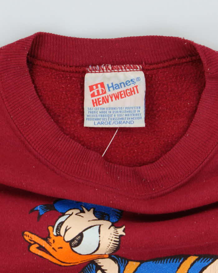 Vintage 90's Disney Donal Duck Graphic Sweatshirt - L