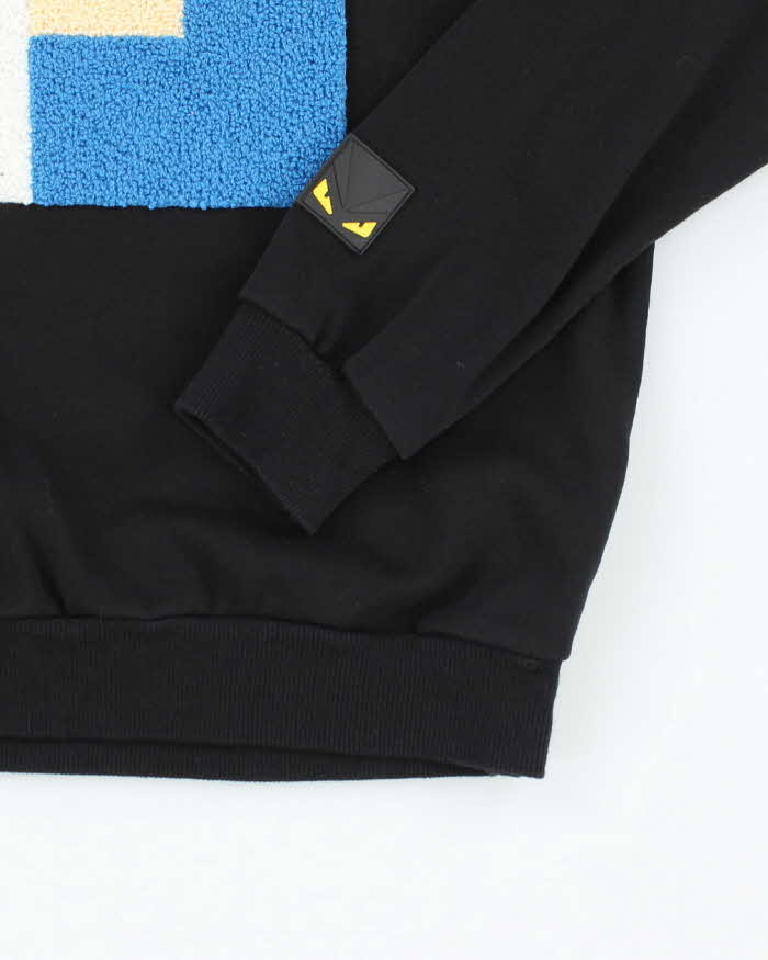Vintage Y2K Fendi Textured Logo Sweatshirt - XL