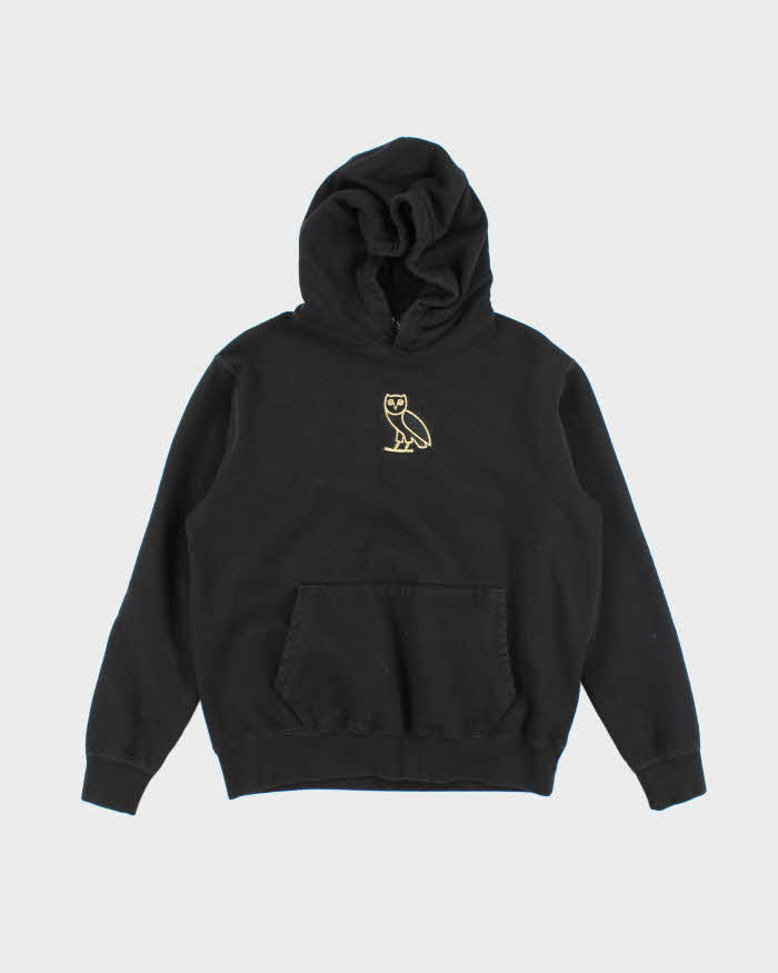 Octobers Very Owns Embroidered Owl Logo Hoodie - M