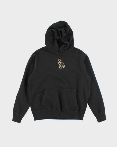 Octobers Very Owns Embroidered Owl Logo Hoodie - M