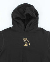 Octobers Very Owns Embroidered Owl Logo Hoodie - M