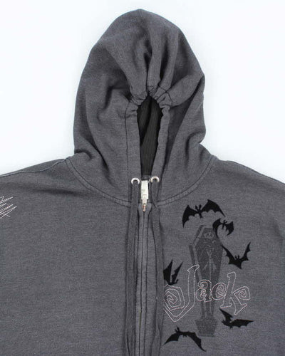 Vintage 2000's Disney Nightmare Before Christmas Zip Up Hoodie - XL