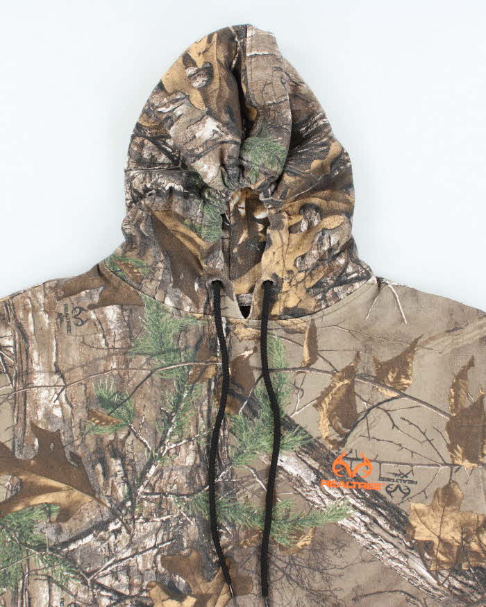 Vintage Y2K Real Tree Camouflage Hoodie - L