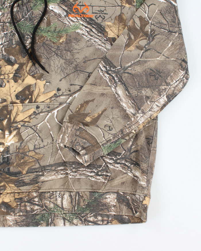 Vintage Y2K Real Tree Camouflage Hoodie - L