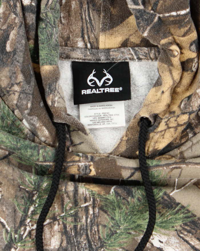 Vintage Y2K Real Tree Camouflage Hoodie - L