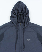 Vintage 2000's Oakley Small Logo Lightweight Zip Up Hoodie - L